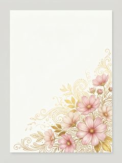 floral gold border