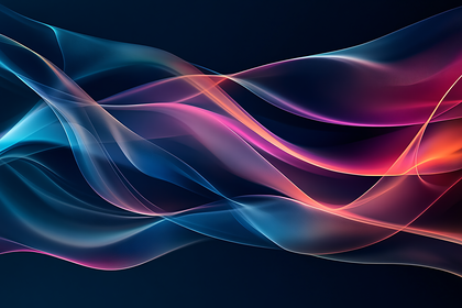 Elegant Flowing Light Waves