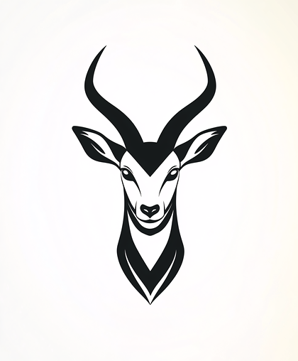 Elegant Gazelle Head