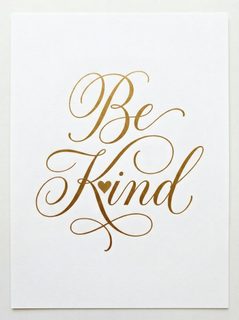 gold calligraphy print