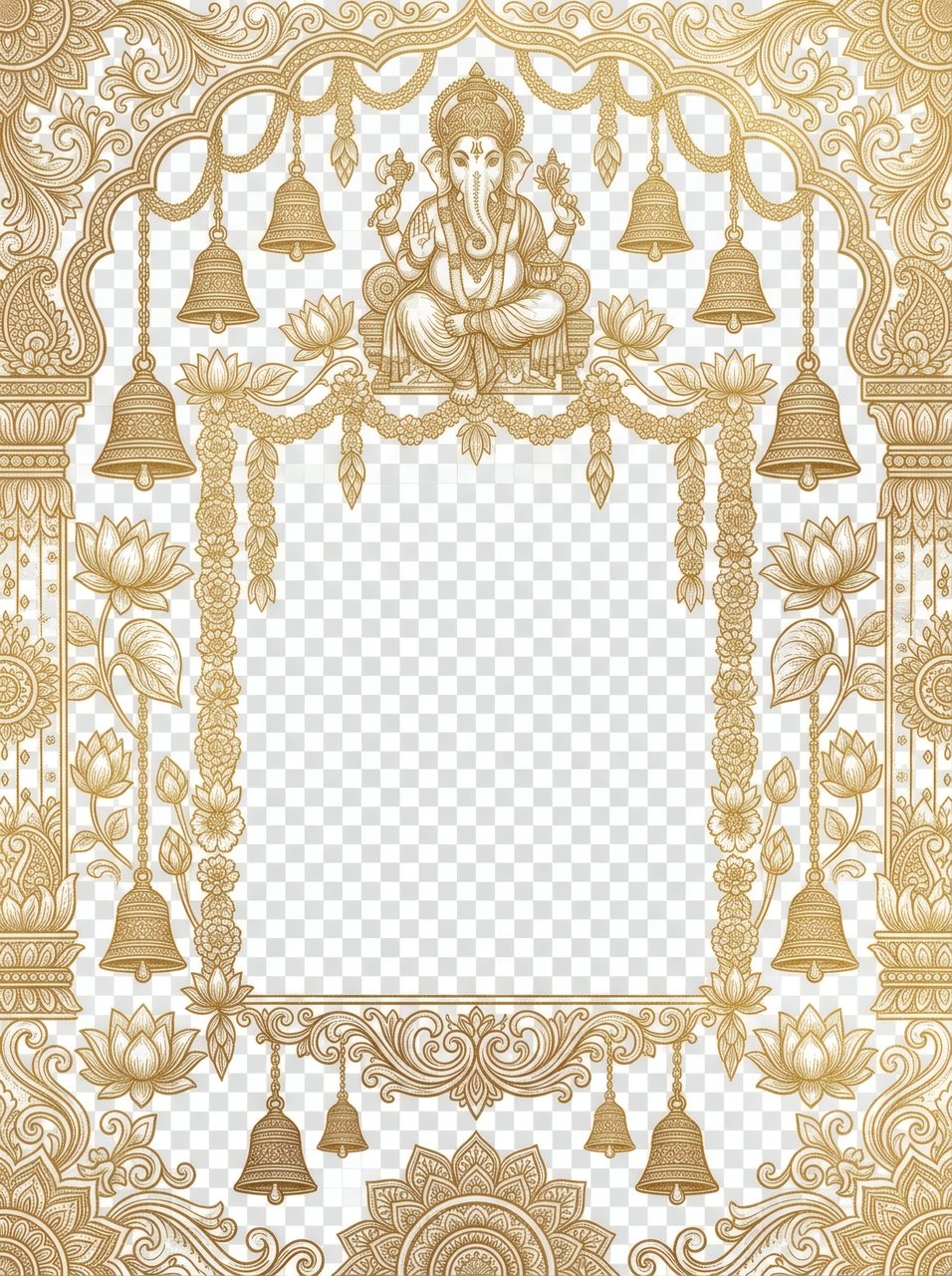 ganesha gold frame