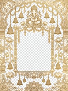 ganesha gold frame