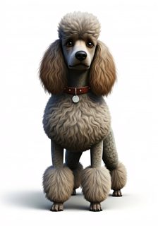 Groomed Poodle Dog
