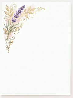 lavender corner border