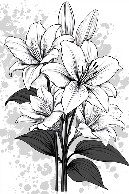 Elegant Lily Illustration
