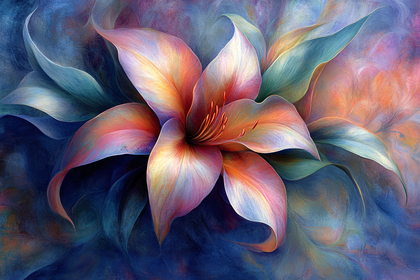 Elegant Lily in Vibrant Hues