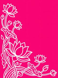 lotus flower border