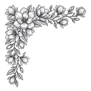 magnolia flower corner