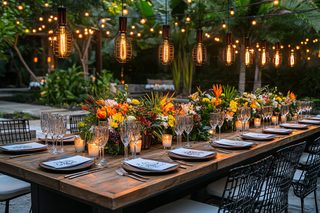 Elegant Outdoor Dinner Setting