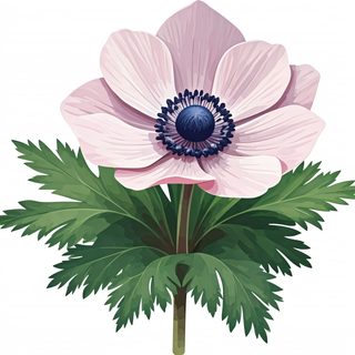 pink anemone flower