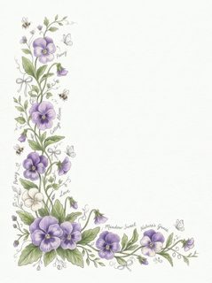 pansy flower border