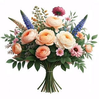 pastel flower bouquet