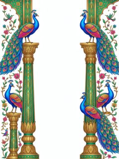 peacock decorative frame