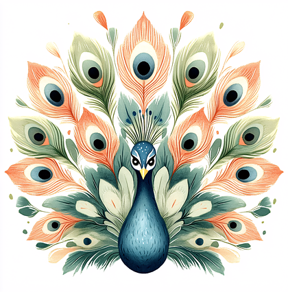 Elegant Peacock Display