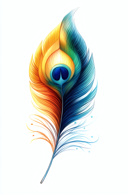 Elegant Peacock Feather