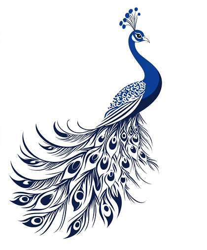 Elegant Peacock Illustration
