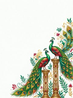 peacocks on columns