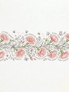 pink carnation border