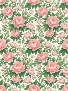 pink peony pattern