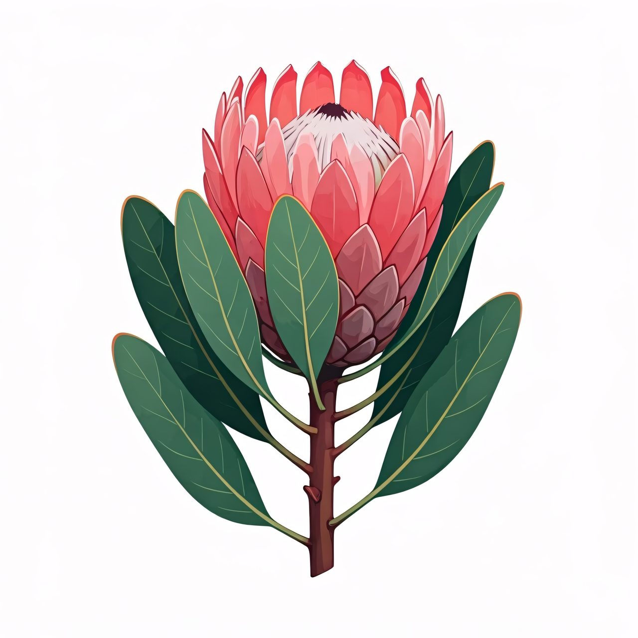pink protea flower