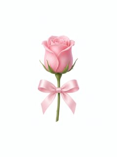 pink rose ribbon