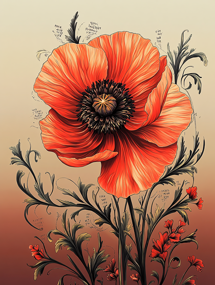 Elegant Poppy Flower