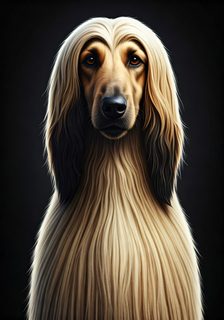 afghan-hound-portrait