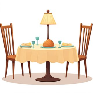 romantic dining table