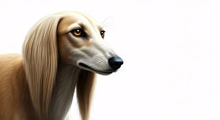 saluki dog portrait