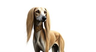 elegant saluki portrait