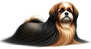 long haired shih tzu