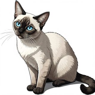siamese cat portrait