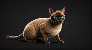 siamese cat portrait