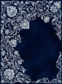silver floral border