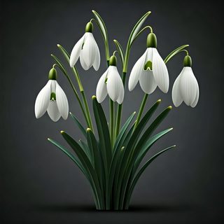 snowdrop flowers bouquet