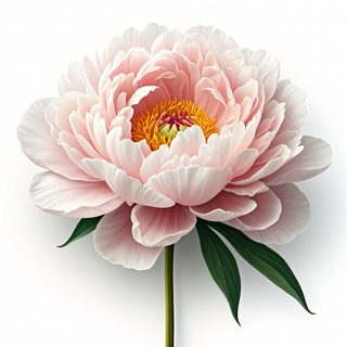 soft pink peony