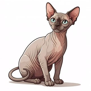 sphynx cat illustration