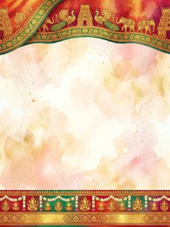 Indian wedding invitation template