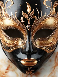 Elegant Venetian Masquerade Mask