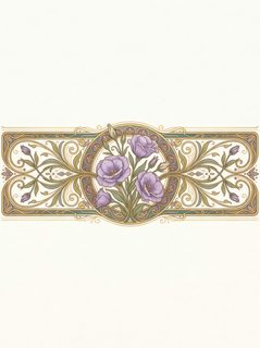 floral art nouveau border
