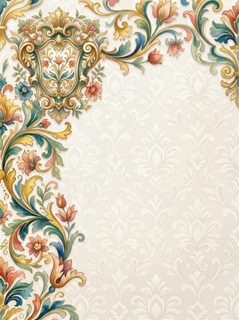 baroque floral frame