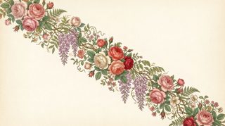 vintage floral garland