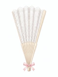 vintage lace fan
