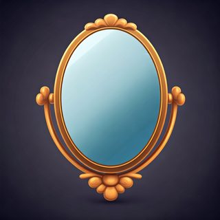 vintage gold mirror
