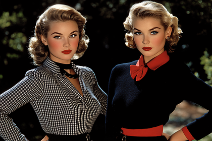 Elegant Vintage Twins
