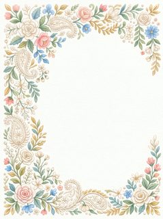 floral paisley border
