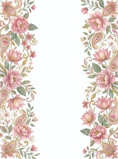 floral paisley border