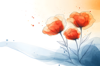 Elegant Watercolor Flowers