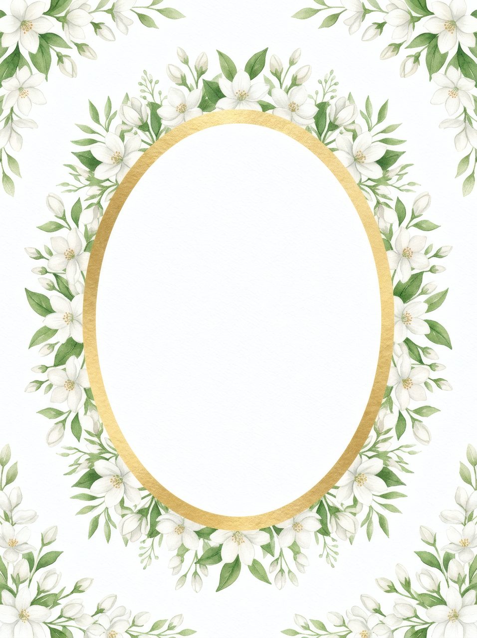 jasmine floral frame