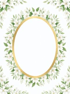 jasmine floral frame